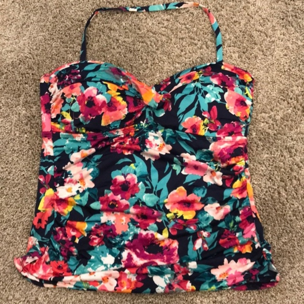 Merona floral tankini top